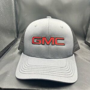 GMC Logo Trucker Hat Gray & Black Mesh Snapback – Adjustable – Unisex